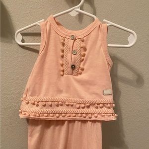 6-9 month  pink romper